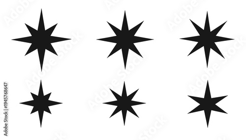 A minimalist black star graphic on a white background, conveying simplicity and elegance.
