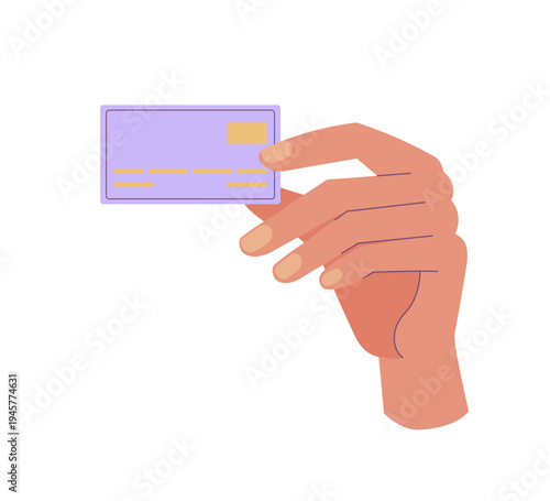 Hand holding credit card. Transaction, financial operations, payment concept