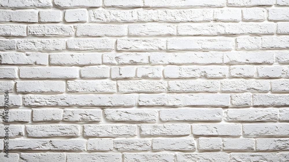 Obraz premium Clean White Brick Wall Texture Background.