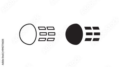 Electric vehicle charging plug icon with lightning bolt symbol signifying power and energy transfer.