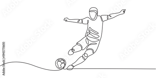 Rugby player, forward with ball set one line art. Continuous line drawing American football, game, sport, soccer ball, activity, training, running, competition, cleats.