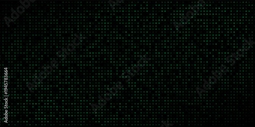 Disegn green digital technology background. Digital data dots green pattern pixel background. Premium art
