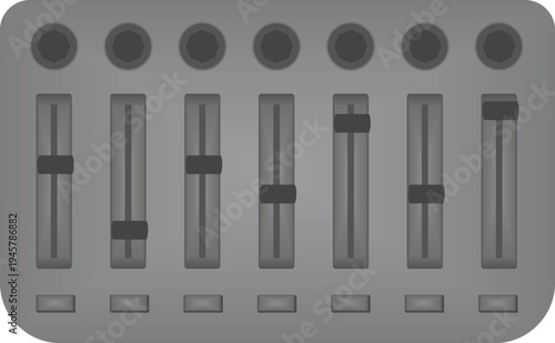 Mini digital controller. vector illustration