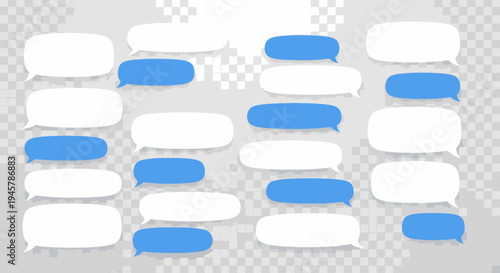 Aesthetic Messaging Bubbles in Digital Communications on a Checkered Background