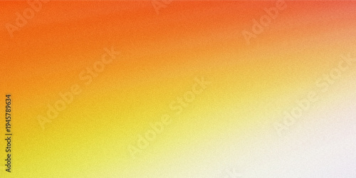Foto A bright and lively gradient transitions smoothly from a rich orange through sunny yellow to a clean white, creating an uplifting and radiant background