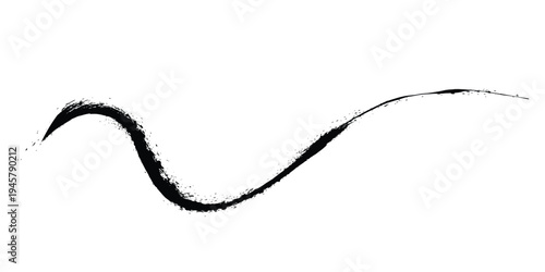 Abstract Black Ink Brush Stroke Scratch Texture Set, Rough Grunge Paint Lines, Modern Minimal Black Brushstroke Banners, Dynamic Hand Drawn Ink Stroke Vector Design Elements