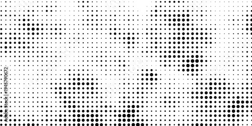 Halftone overlay resembling macro view leaf structure. Green dot texture. Vector banner for design and creative projects.