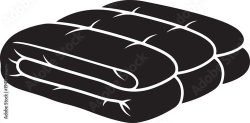 Graphic illustration of a rolled up sleeping bag outdoor gear equipment