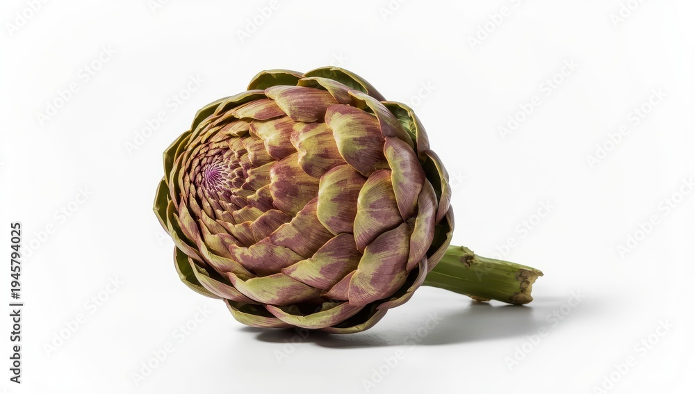 Obraz premium New artichoke on a light backdrop