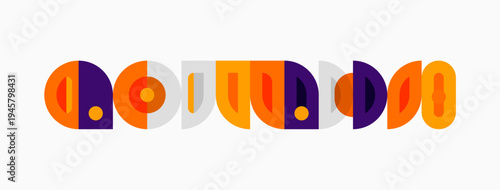 Abstract geometric shapes, vibrant colors, retro style. Minimalist design, repeating patterns, modern aesthetic. Clean lines, playful composition.