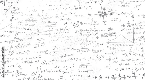 Handwritten mathematical equations and diagrams on a white background mathematics formula science