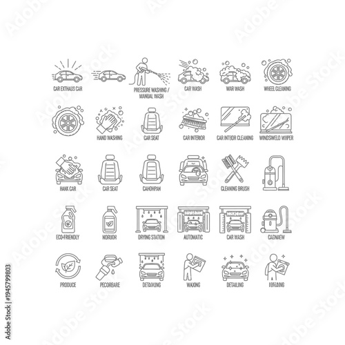 Car maintenance and repair services infographic