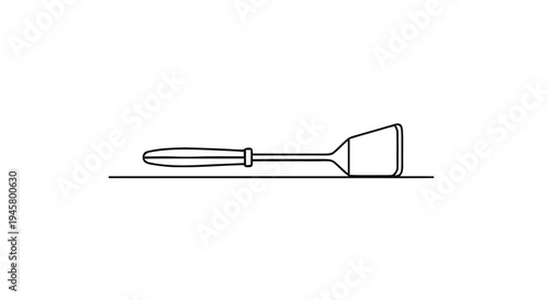 Kitchen spatula icon, simple style vector illustration of a cooking utensil