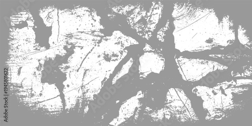 Abstract grey and white textured background with organic shapes and scratches