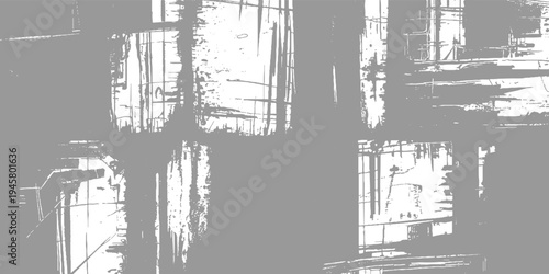Abstract grey and white textured background with vertical lines and splatters