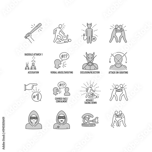 Various forms of bullying and harassment are shown