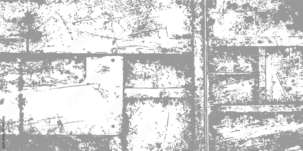 Fototapeta premium Textured grey and white abstract pattern with distressed grunge effect and scattered dots