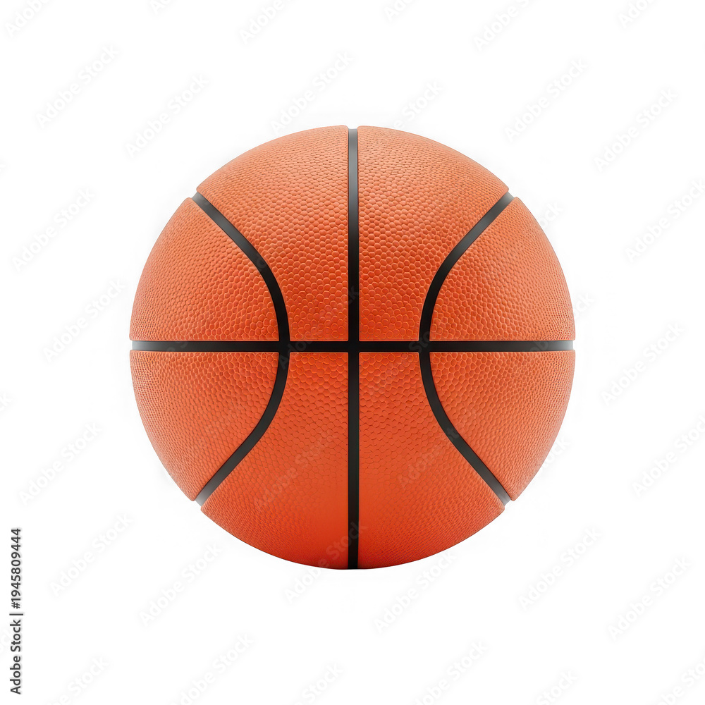 Fototapeta premium A basketball with black lines