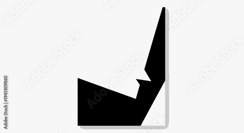 Black Arrow Pointer Icon Symbol.