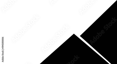 Black triangle shapes geometric design.