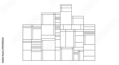 Geometric shapes in a composition.