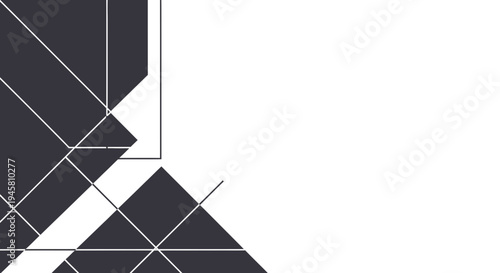 Geometric shapes in black and white 3.