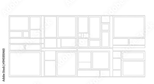 House Floor Plan Blueprint Design.