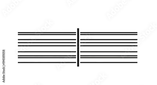 Music sheet staff lines template.