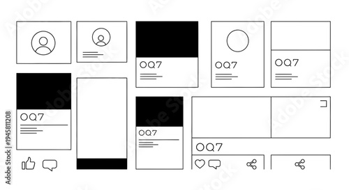 Collection of various business card designs.