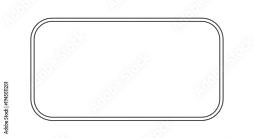 Simple black rectangular metal label.