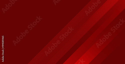 Abstract red banner background with smooth gradient waves, perfect for modern presentations, web headers, and promotional designs.