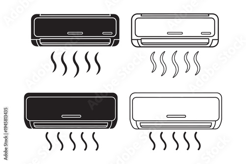 Air conditioner modes and airflow diagram