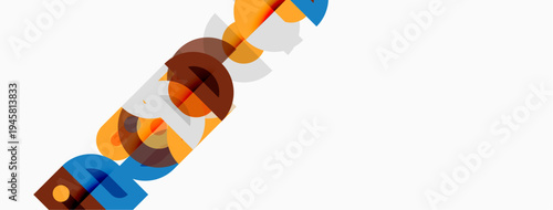 Colorful text spells DCID. Overlapping shapes create dynamic visual effect. Minimalist design with white background. Modern aesthetic.