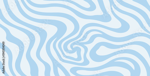 Minimalist abstract background featuring smooth flowing blue shapes forming an organic wave pattern with a soft and modern aesthetic.