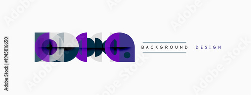 Abstract graphic elements, purple tones, geometric shapes. Minimalist design suitable for backgrounds, presentations. Clean, modern aesthetic.