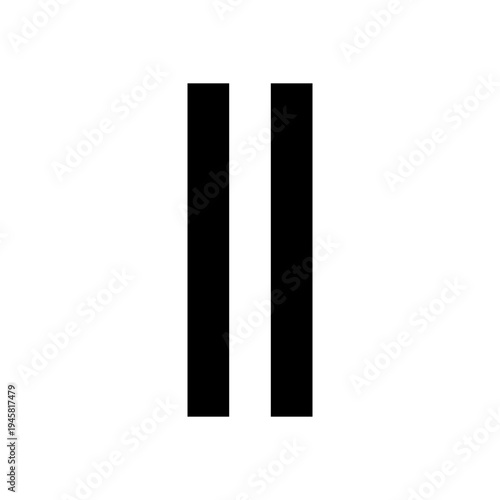 Vertical handle icon for drag-and-drop, reorder, or grip tools in UI elements. Perfect for apps, websites, and dashboards using clean, bold, line-style controls for vertical interaction.