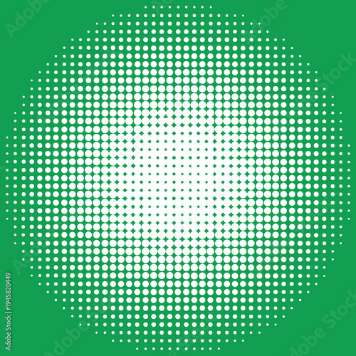 Green Vector halftone pattern easy edit for you design. Vector dots pattern on a white. Retro dots. Retro styled background of halftone dots.