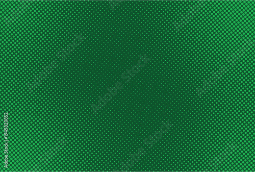 Abstract Vector Green and White Background with Halftone Dots Mesh. Backdrop template