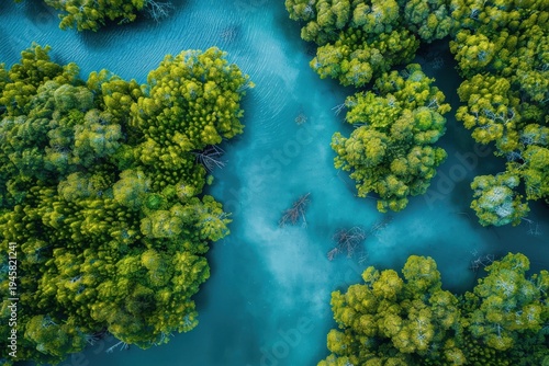 Aerial View of Mangrove Forests