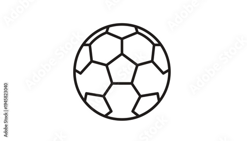  Classic Soccer ball vector icon sport event