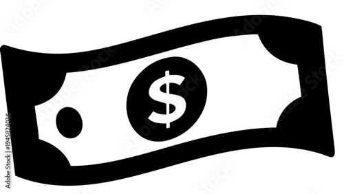 Dollar money icon vector