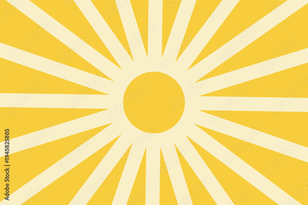 Fototapeta premium Abstract sun ray summer background in golden yellow. Sun, sunburst shiny light colorful background, wallpaper, and backdrop.