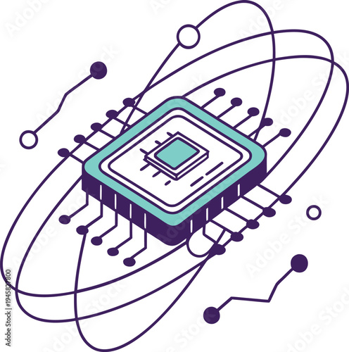 vector illustration of a mobile phone with a cable