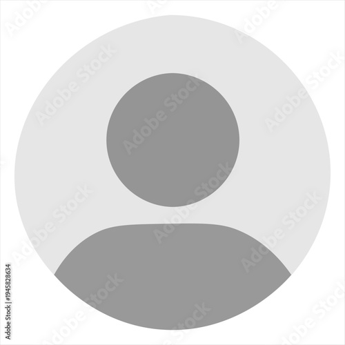 Plain pictogram user avatar headshot. Login profile button or log out unknown account admin icon. Register genderless line icon placeholder. Man or woman neutral gender.