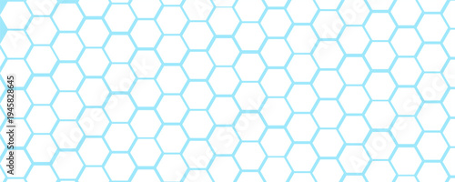 White 3d hexagonal technology vector abstract background. Blue bright energy flashes under hexagon in modern technology futuristic background vector illustration. White honeycomb texture grid.