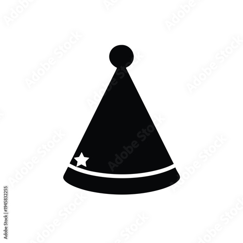 Stylized black flat silhouette pictogram of a classic sound whistle, ideal for sports, training, and attention signals