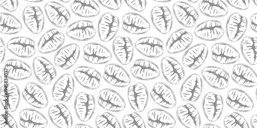 Coffee beans pattern background. coffee beans background. Coffee beans wallpaper. Coffee Beans Illustration for packaging.