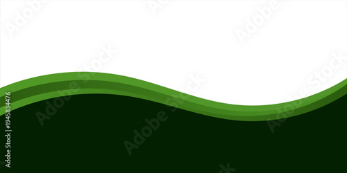 Modern green background. Graphic design pattern background template with dynamic wave shapes. vector illustration