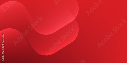Abstract Red Fluid Wave Background with Vibrant Gradients