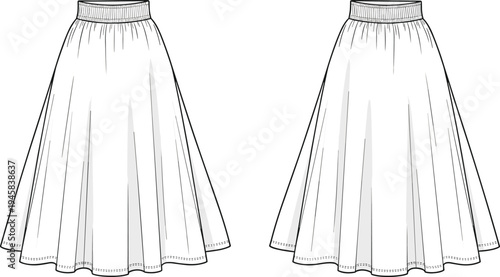 Women Half Zip Sweatshirt Technical Sketch With Ribbed High Collar Drop Shoulder Ribbed Hem And Cuffs CAD Drawing Flat Vector Illustration